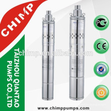 3QGD 0.37KW 0.5HP 1.2m3/h S.S agricultural irrigation single phase deep well screw submersible water pump